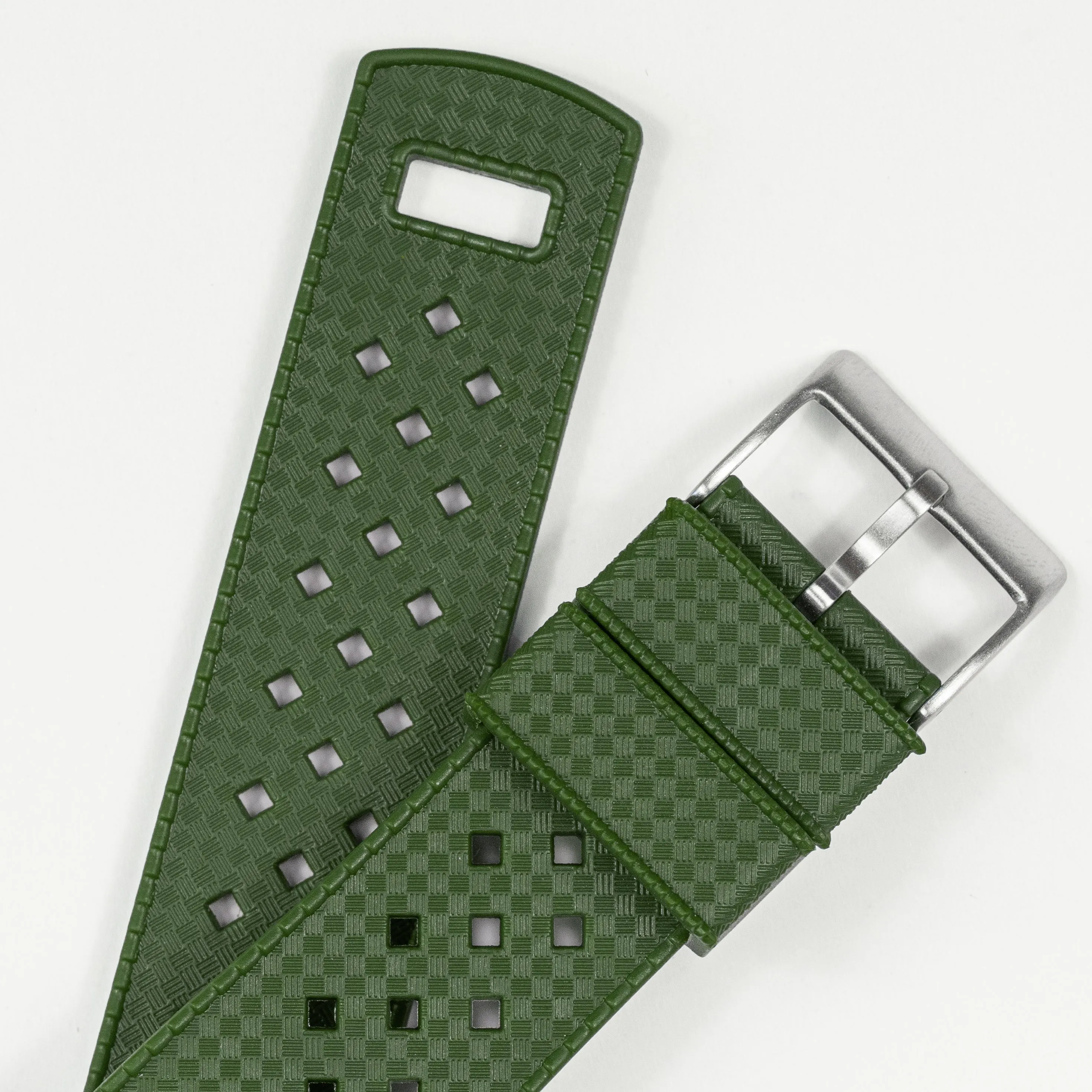 Samsung Galaxy Watch Active 2 Tropical Style Army Green Watch Band