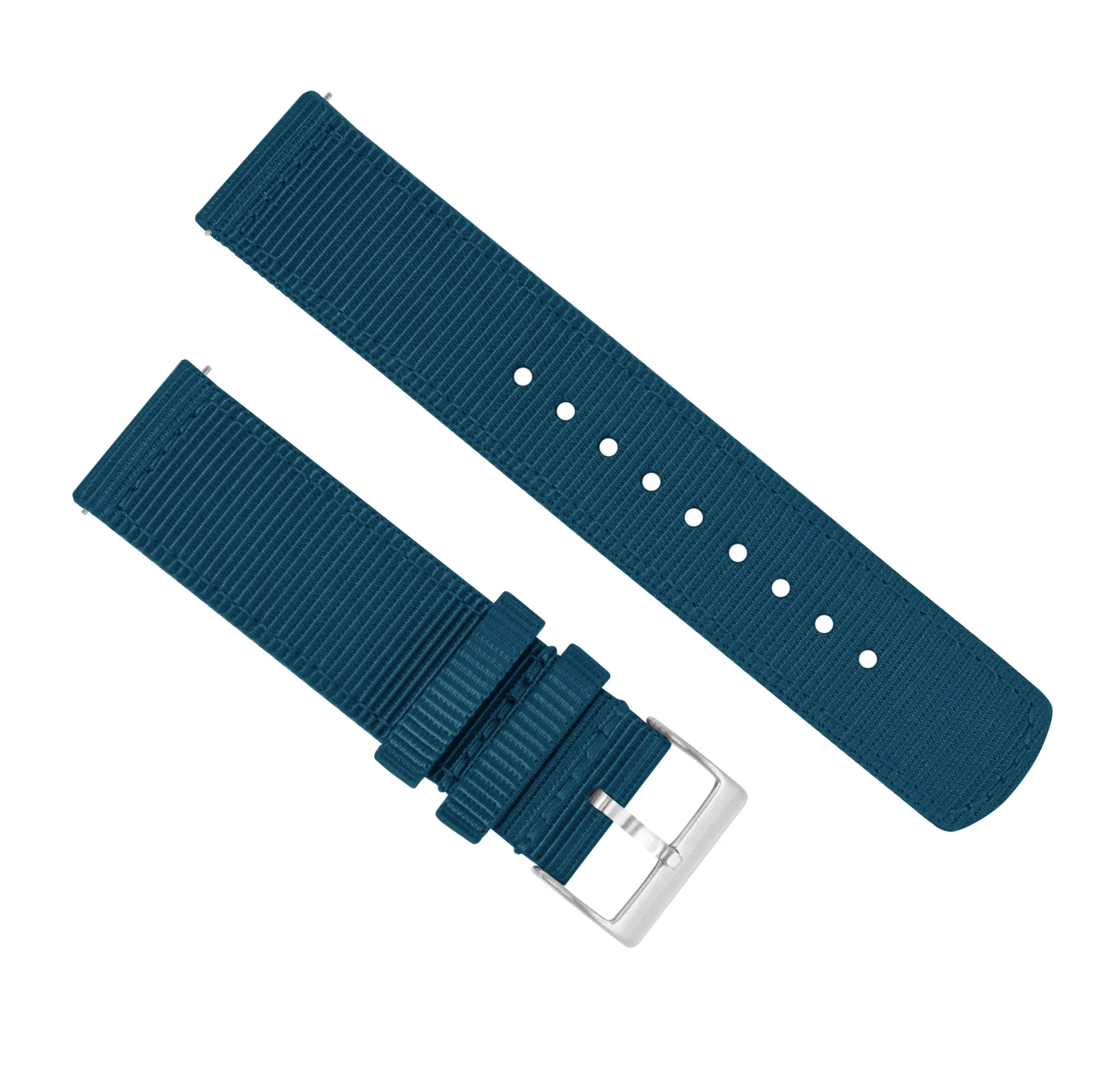 Samsung Galaxy Watch Active 2 Two Piece NATO® style Steel Blue Watch Band