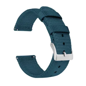 Samsung Galaxy Watch Active 2 Two Piece NATO® style Steel Blue Watch Band