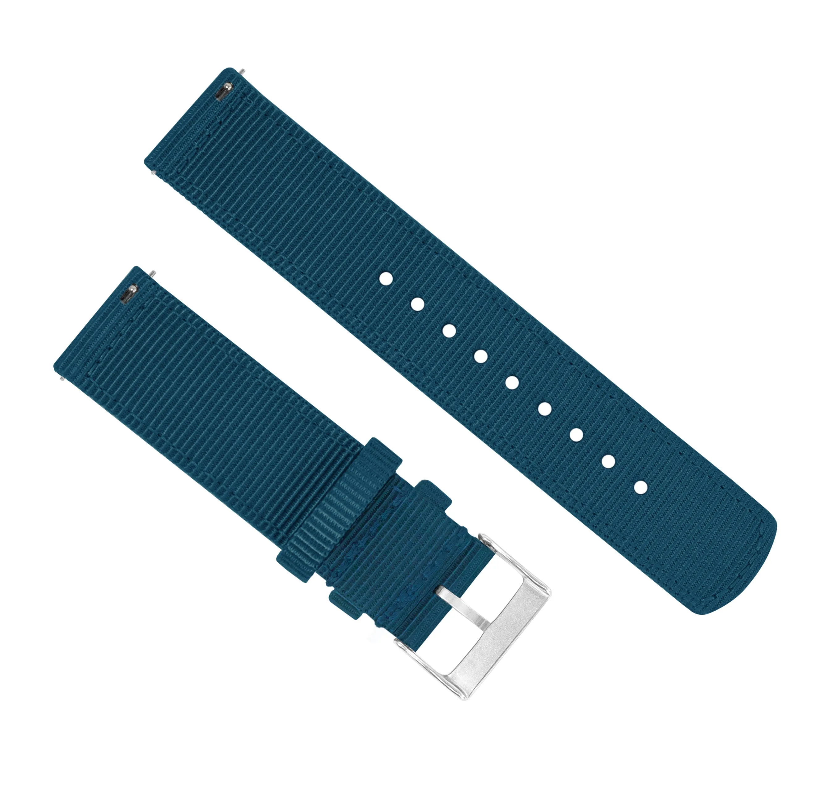 Samsung Galaxy Watch Active 2 Two Piece NATO® style Steel Blue Watch Band