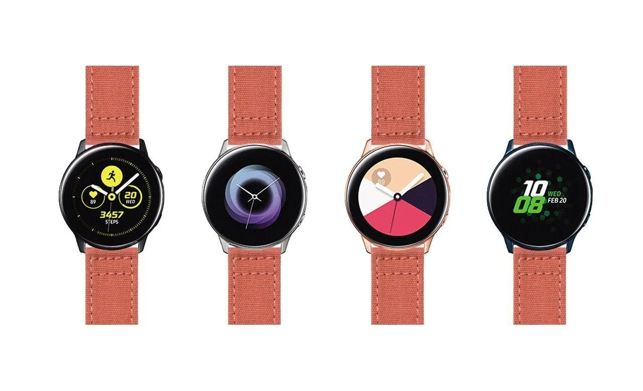 Samsung Galaxy Watch Active Autumn Canvas Watch Band