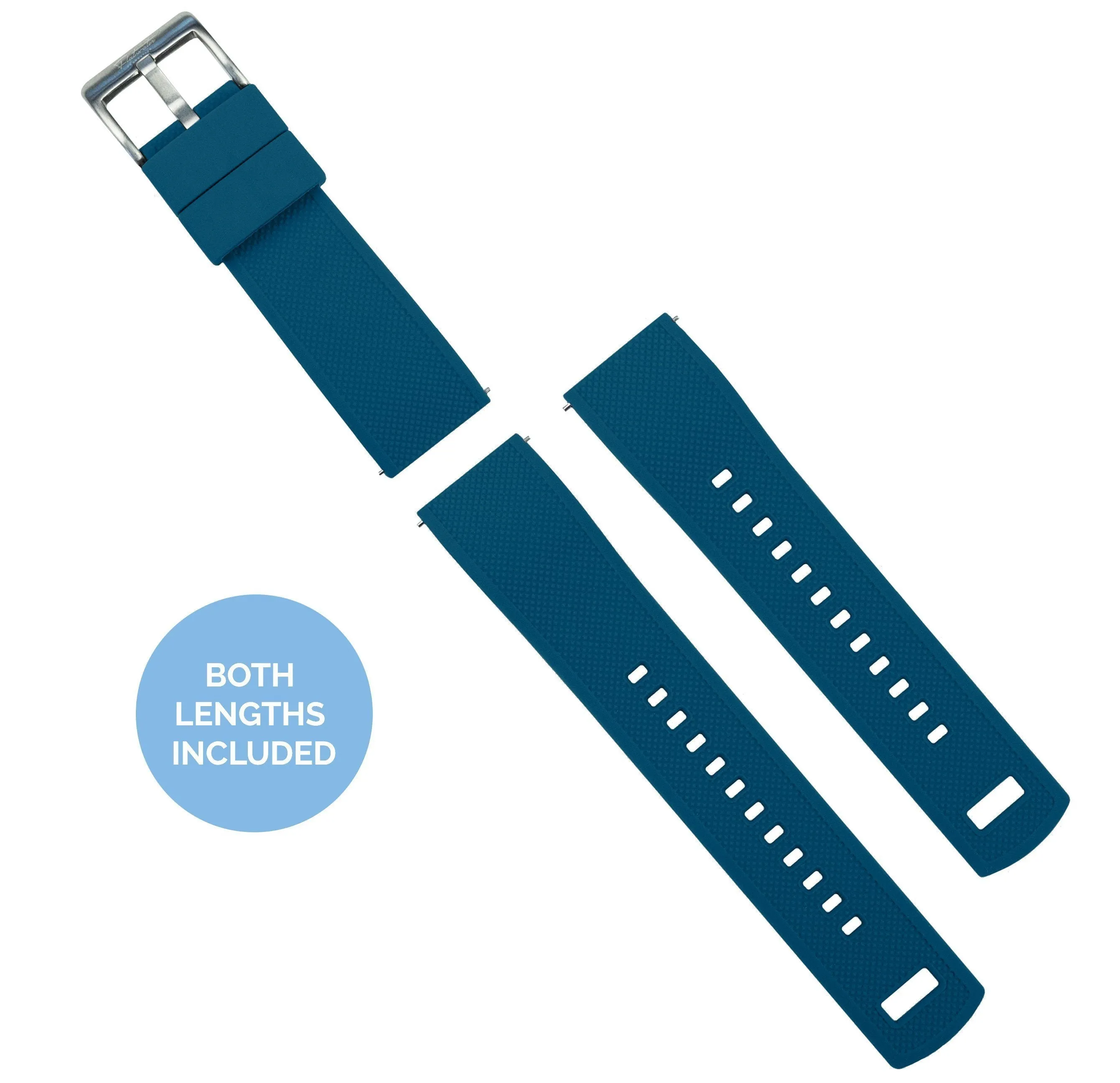 Samsung Galaxy Watch Active Elite Silicone Flatwater Blue Watch Band