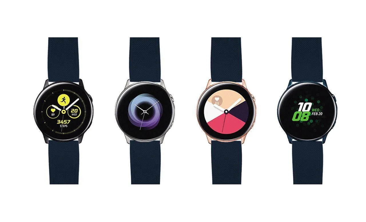 Samsung Galaxy Watch Active Elite Silicone Navy Blue Watch Band