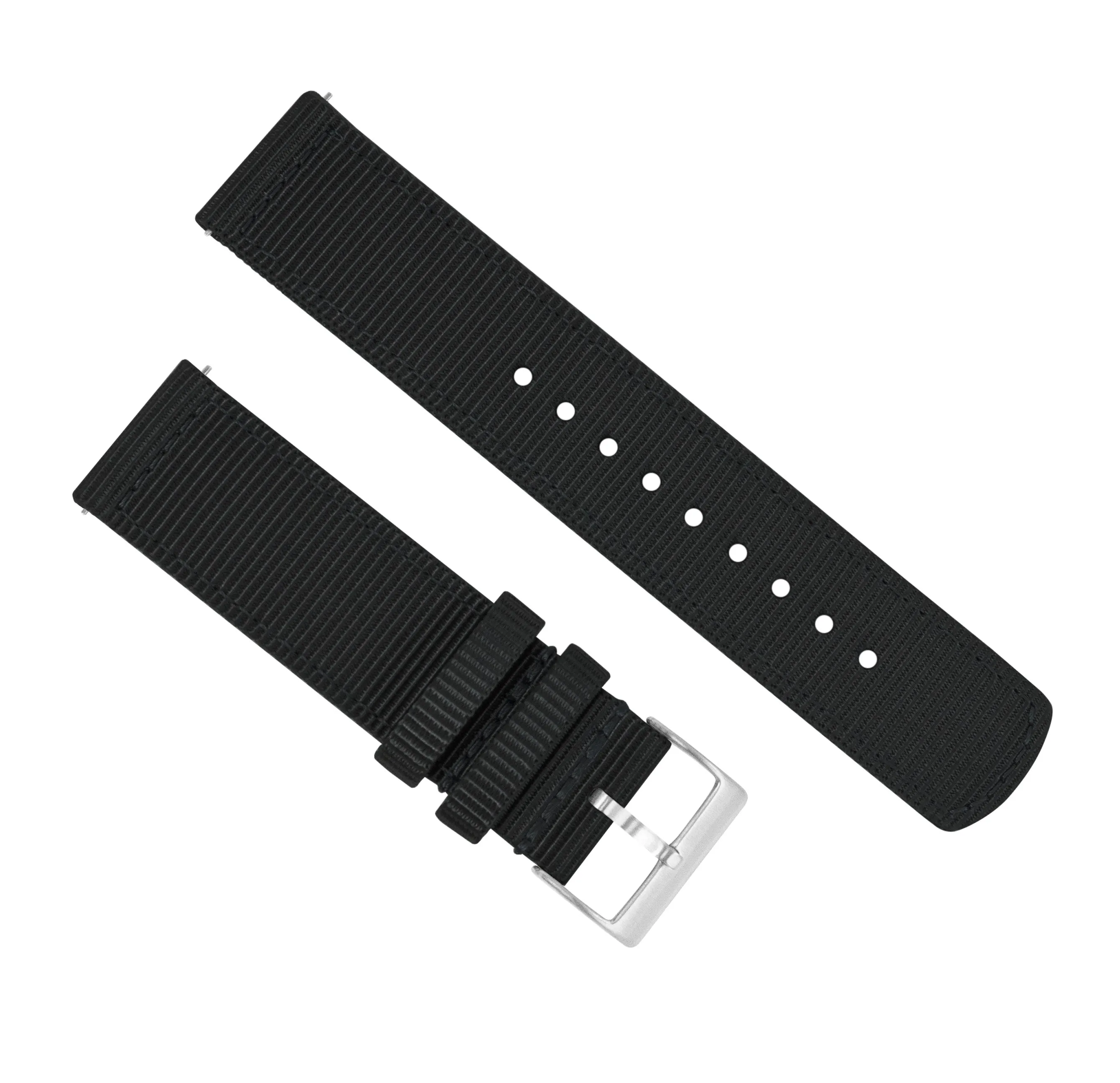 Samsung Galaxy Watch Active Two Piece NATO® style Black Watch Band