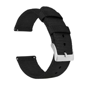 Samsung Galaxy Watch Active Two Piece NATO® style Black Watch Band