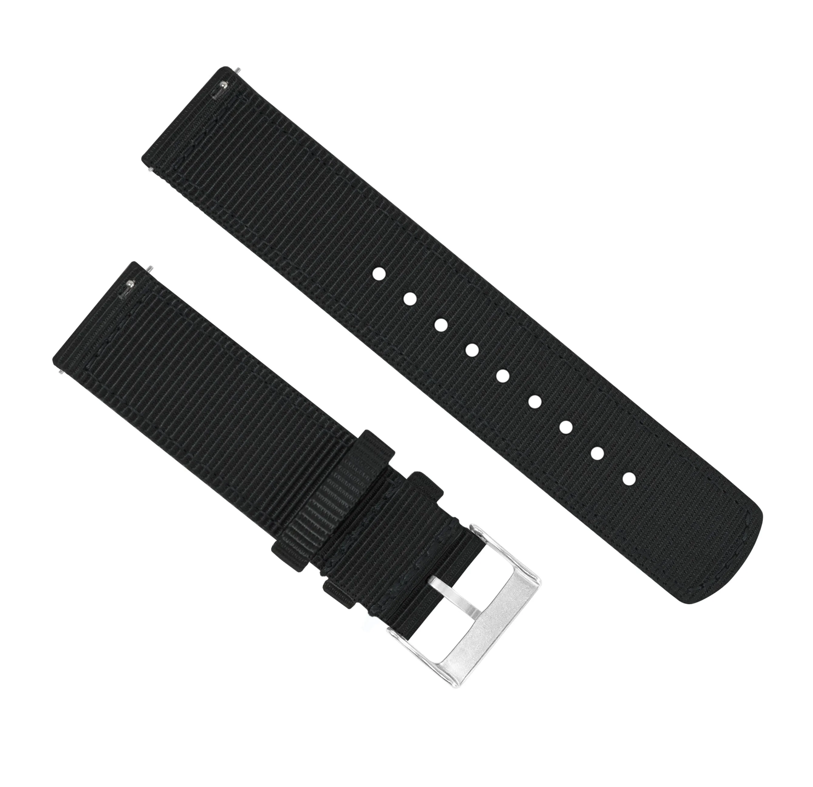 Samsung Galaxy Watch Active Two Piece NATO® style Black Watch Band