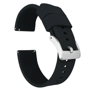 Samsung Galaxy Watch3 Elite Silicone Black Watch Band