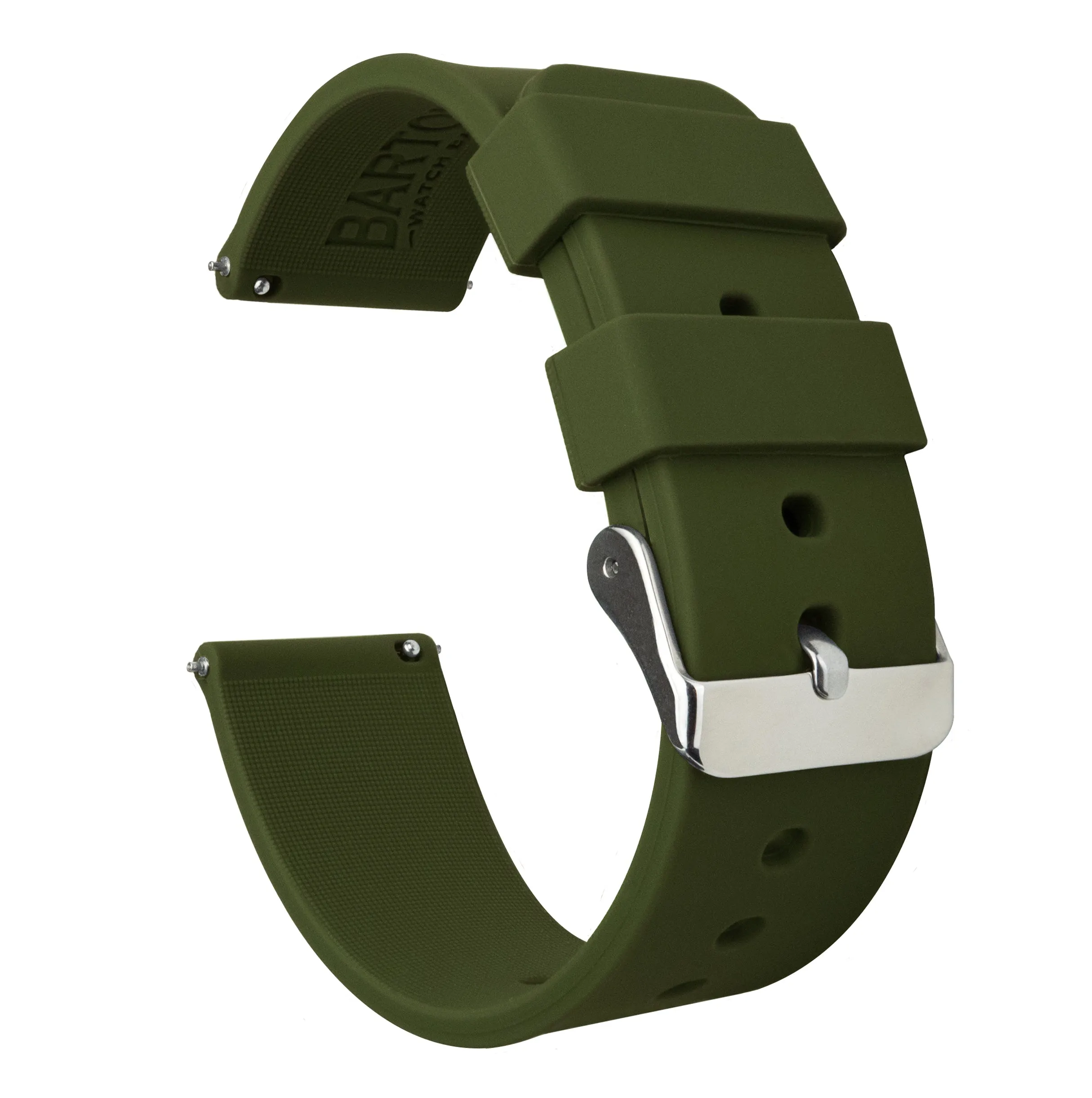 Samsung Galaxy Watch3 Silicone Army Green Watch Band
