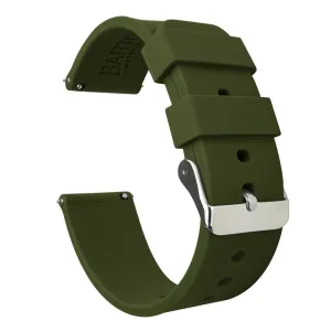 Samsung Galaxy Watch3 Silicone Army Green Watch Band