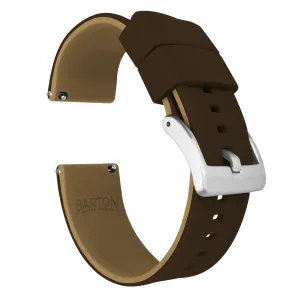Samsung Galaxy Watch5 Elite Silicone Brown Top Khaki Bottom Watch Band