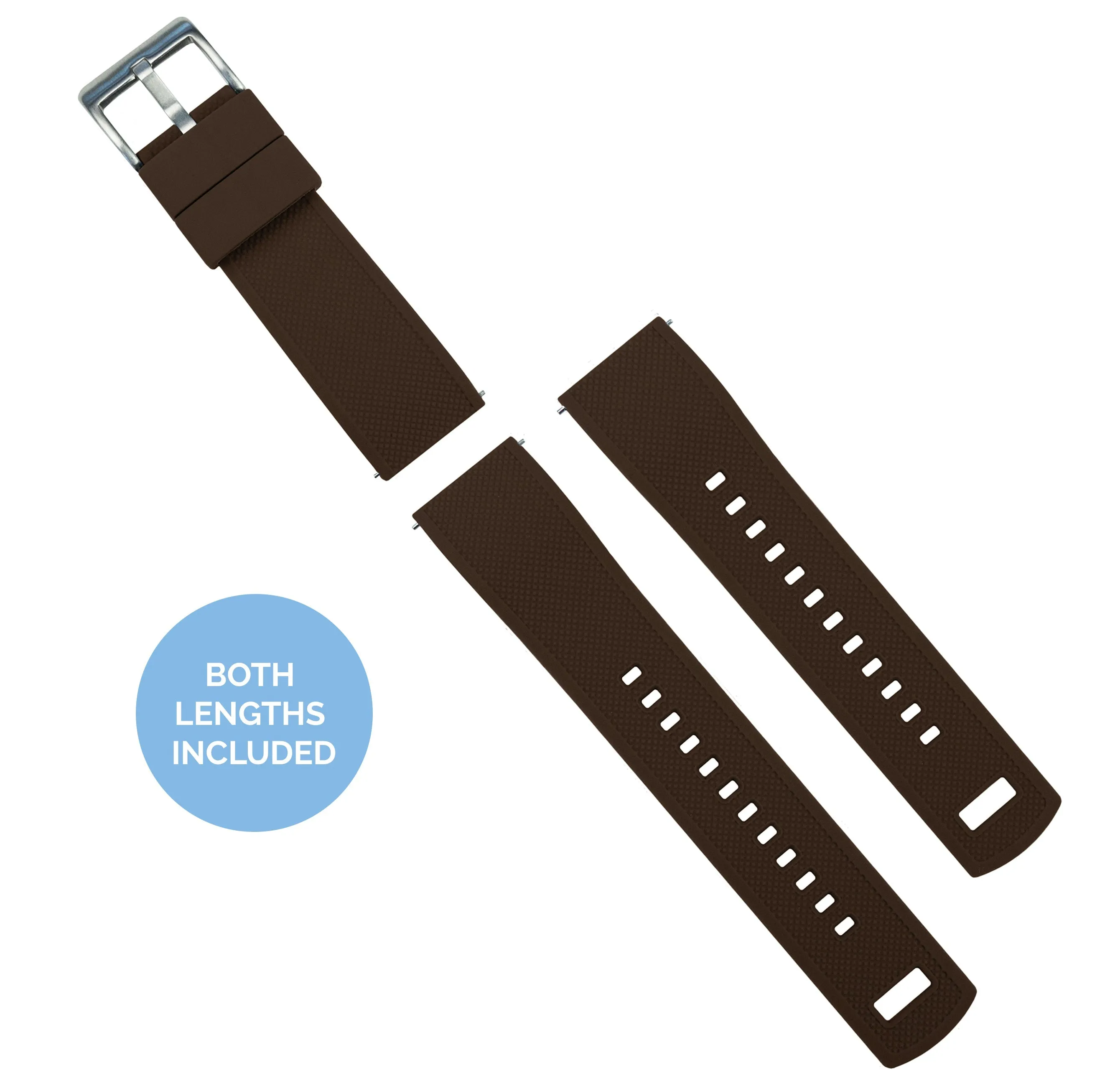 Samsung Galaxy Watch5 Elite Silicone Brown Top Khaki Bottom Watch Band