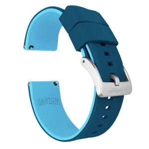 Samsung Galaxy Watch5 Elite Silicone Flatwater Blue Watch Band