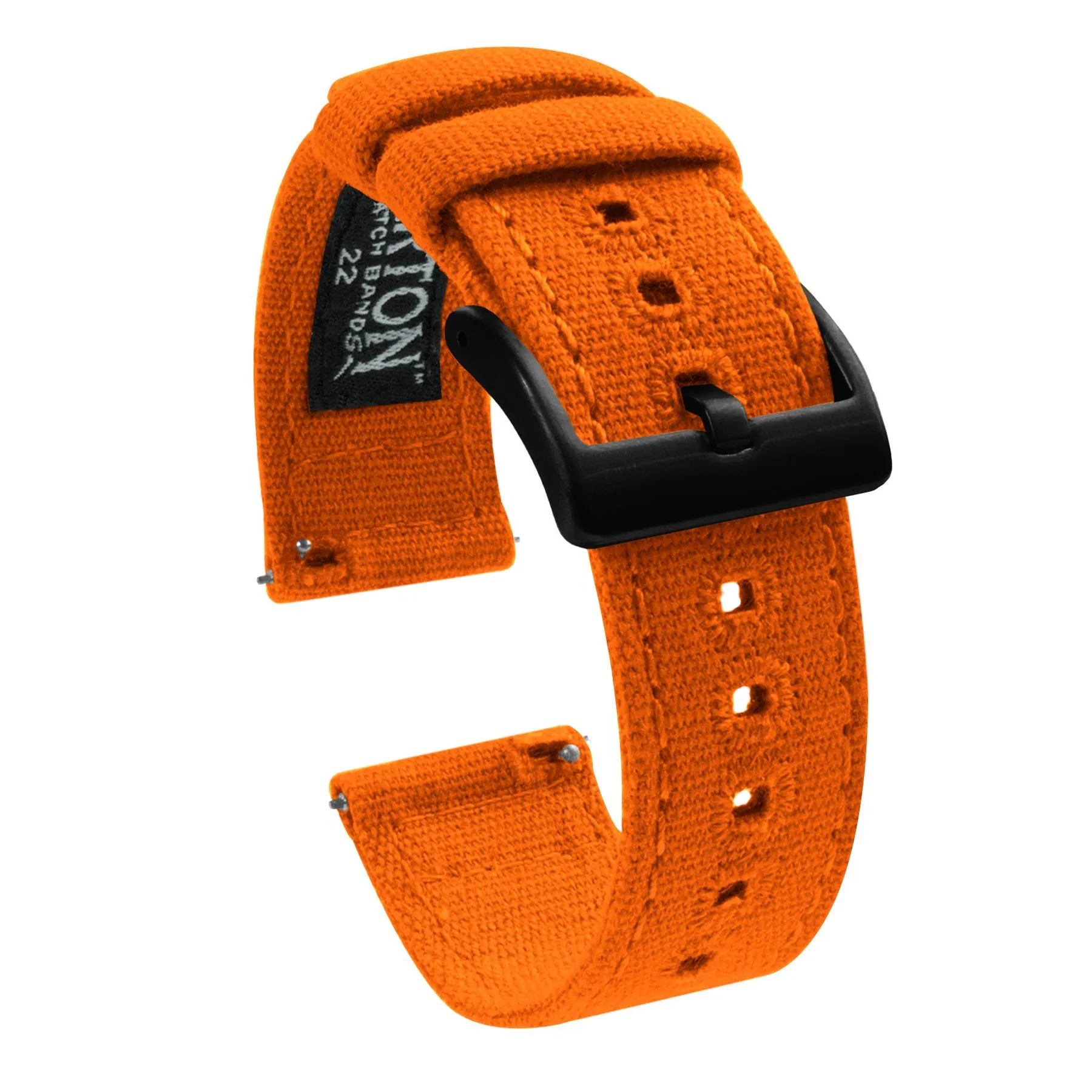 Samsung Galaxy Watch5 Pumpkin Orange Canvas Watch Band