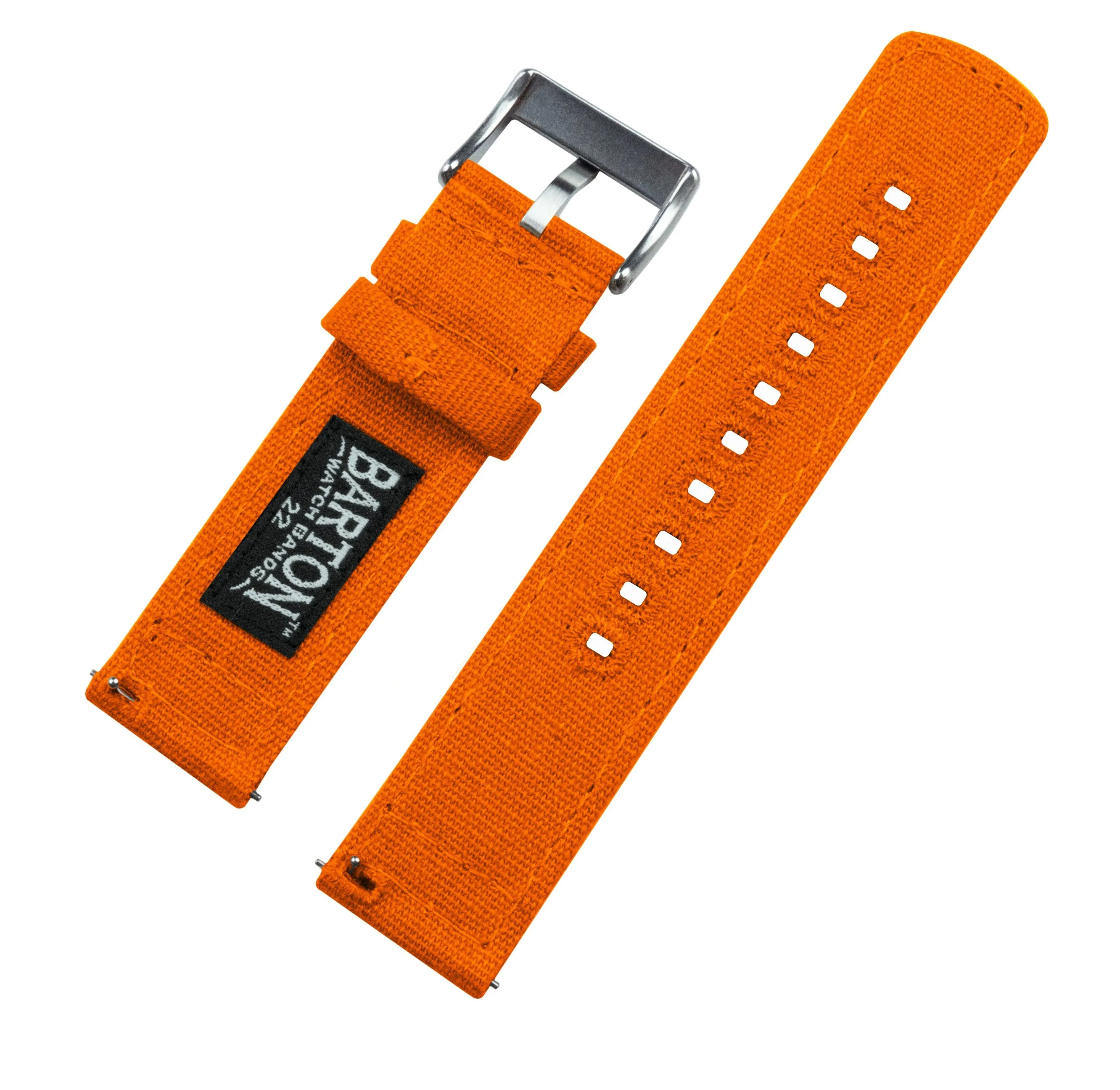 Samsung Galaxy Watch5 Pumpkin Orange Canvas Watch Band