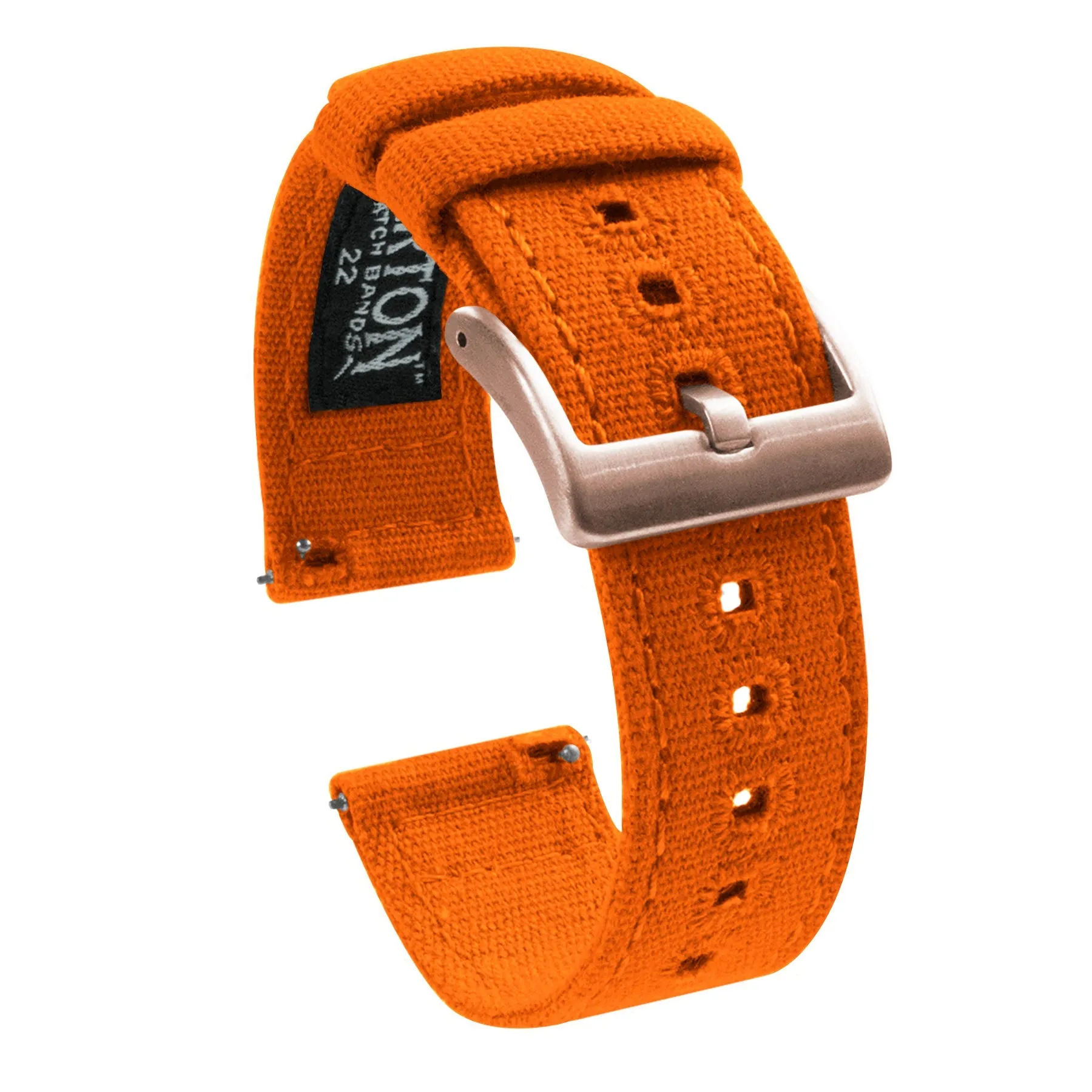 Samsung Galaxy Watch5 Pumpkin Orange Canvas Watch Band