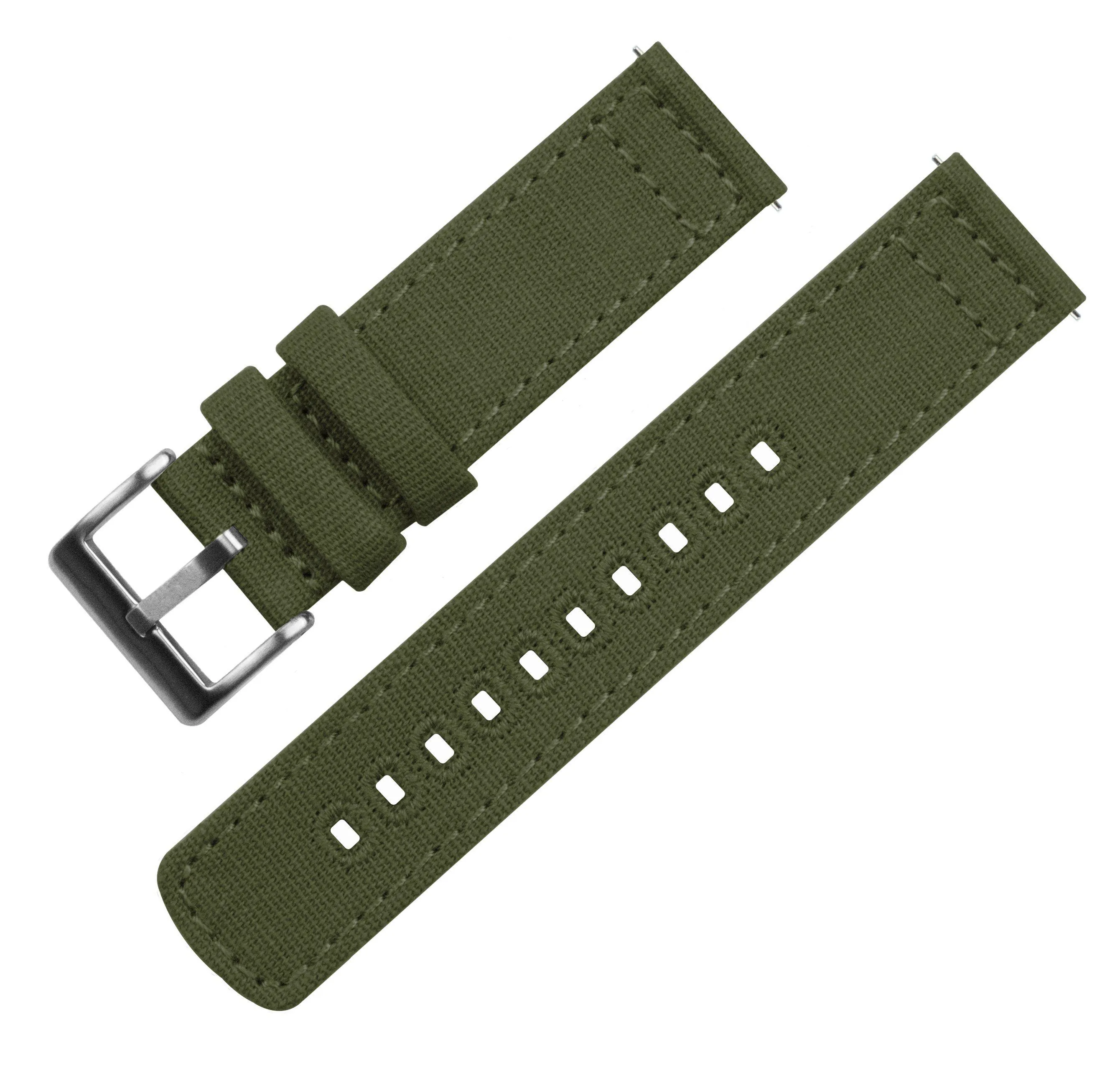 Samsung Galaxy Watch6 Army Green Canvas Watch Band