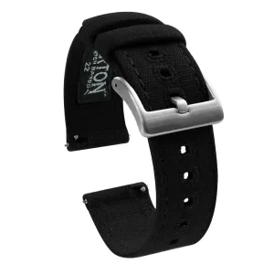 Samsung Galaxy Watch6 Black Canvas Watch Band