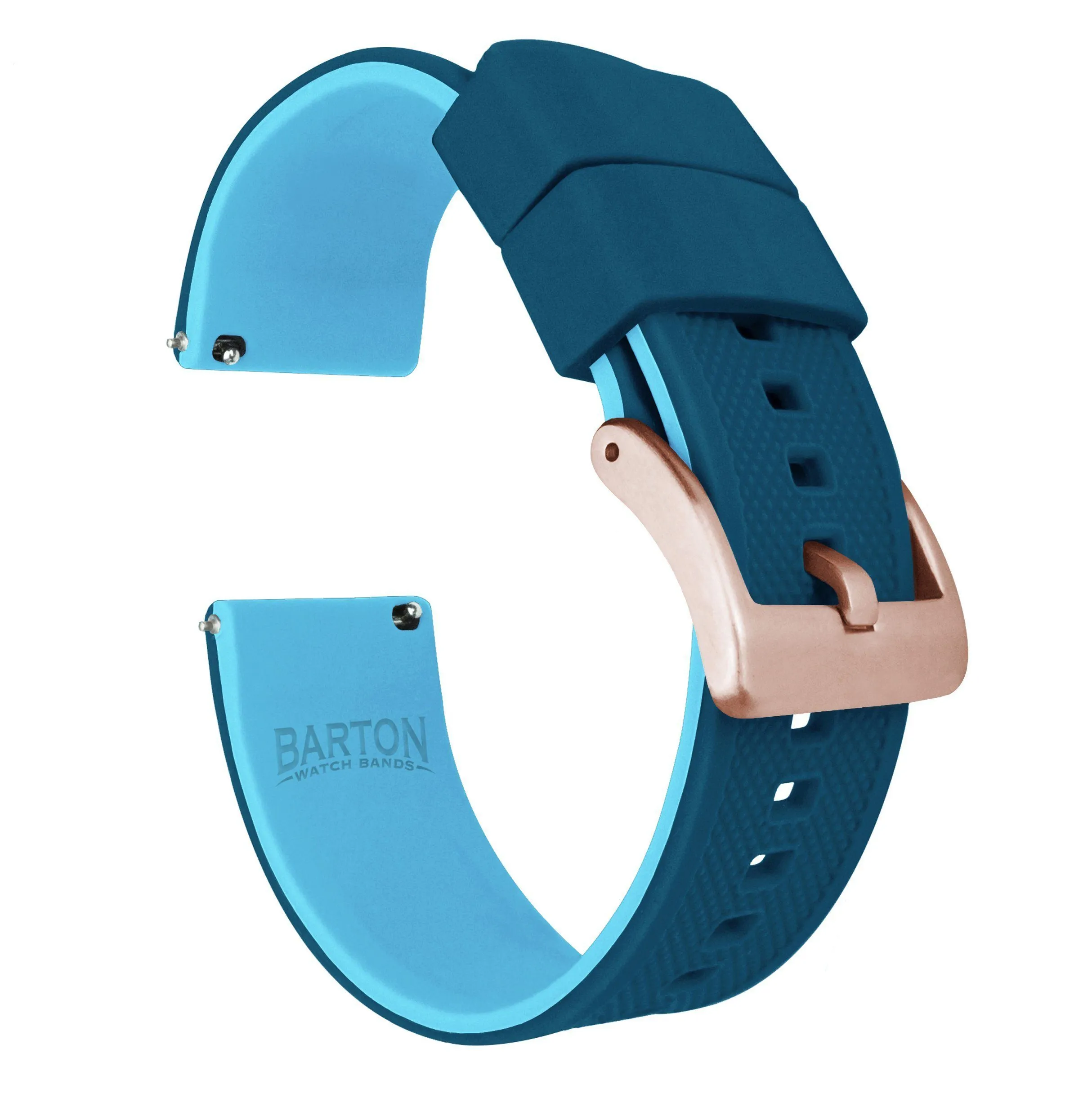 Samsung Galaxy Watch6 Elite Silicone Flatwater Blue Watch Band