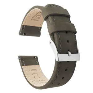 Samsung Galaxy Watch6 Espresso Brown Leather Stitching Watch Band