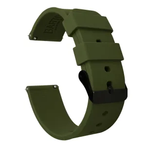 Samsung Galaxy watch7 Silicone Army Green Watch Band