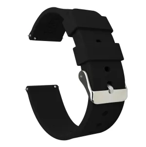 Samsung Galaxy watch7 Silicone Black Watch Band