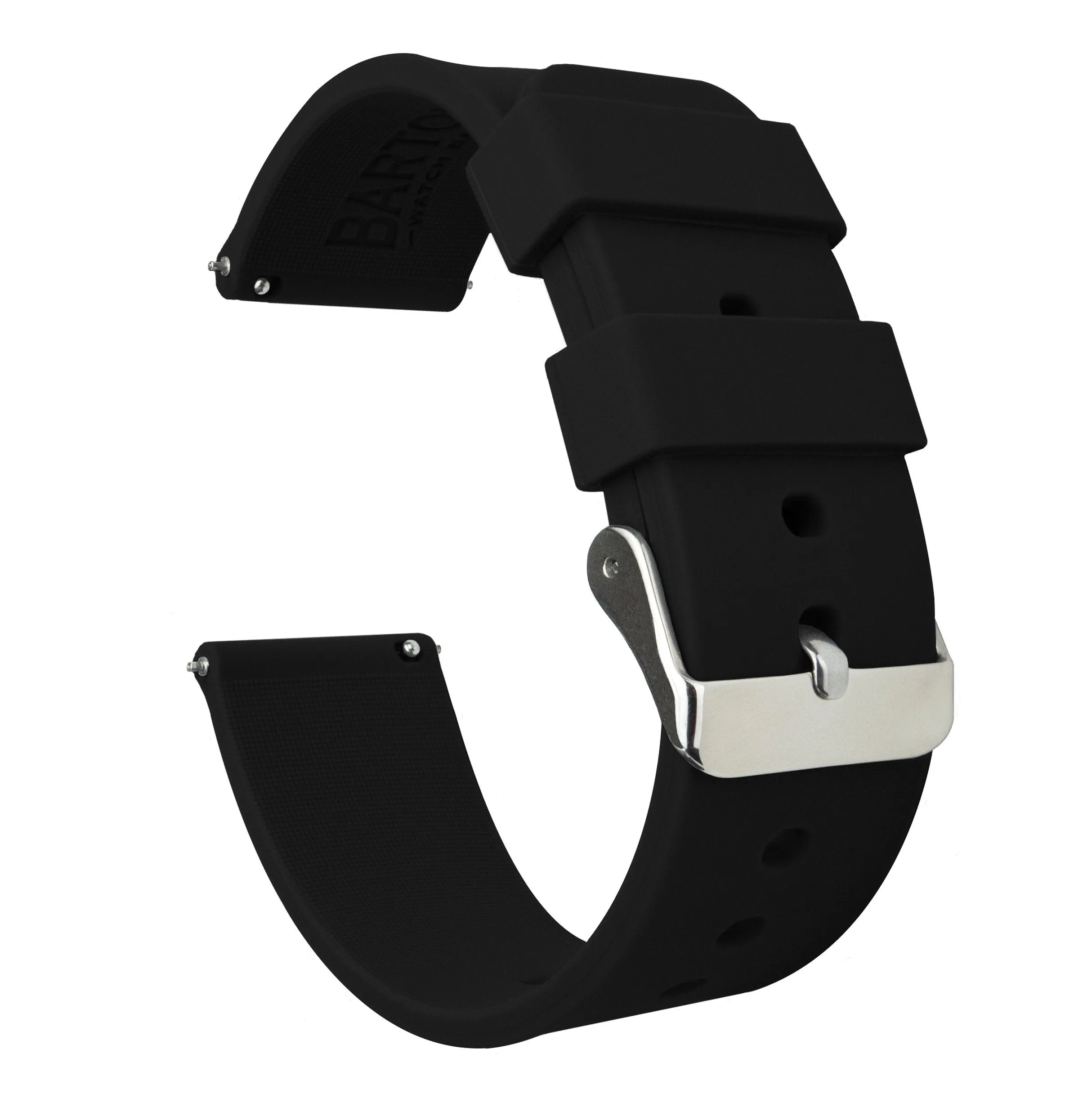 Samsung Galaxy watch7 Silicone Black Watch Band