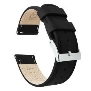Samsung Gear S3 Black Leather Quick Release Watch Band