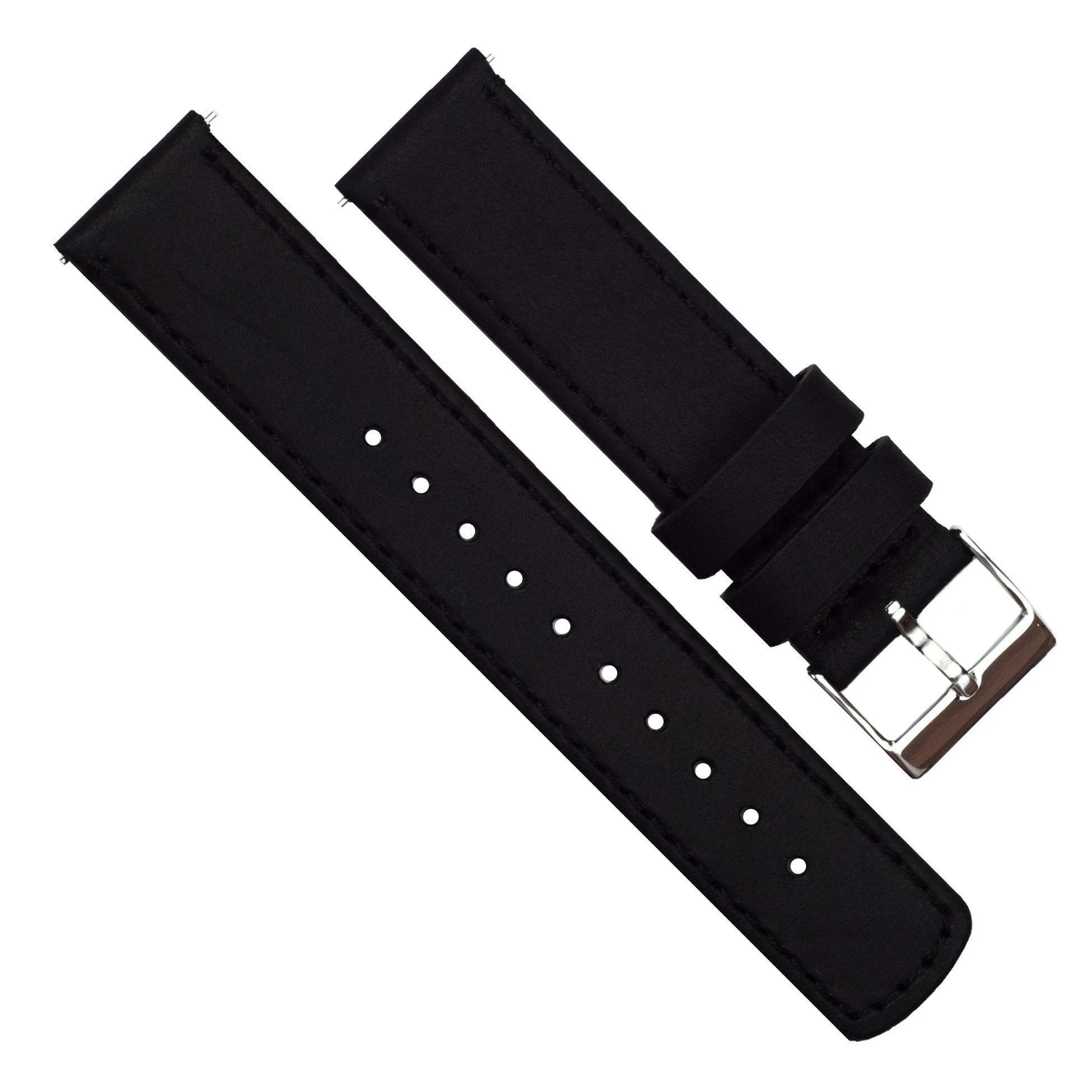 Samsung Gear S3 Black Leather Quick Release Watch Band