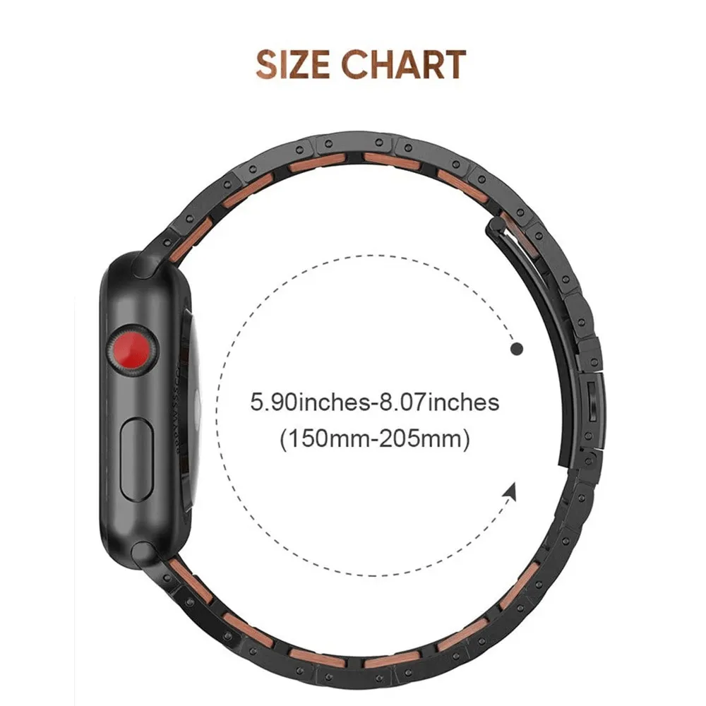 Sandalwood Stainless Steel Watch Band