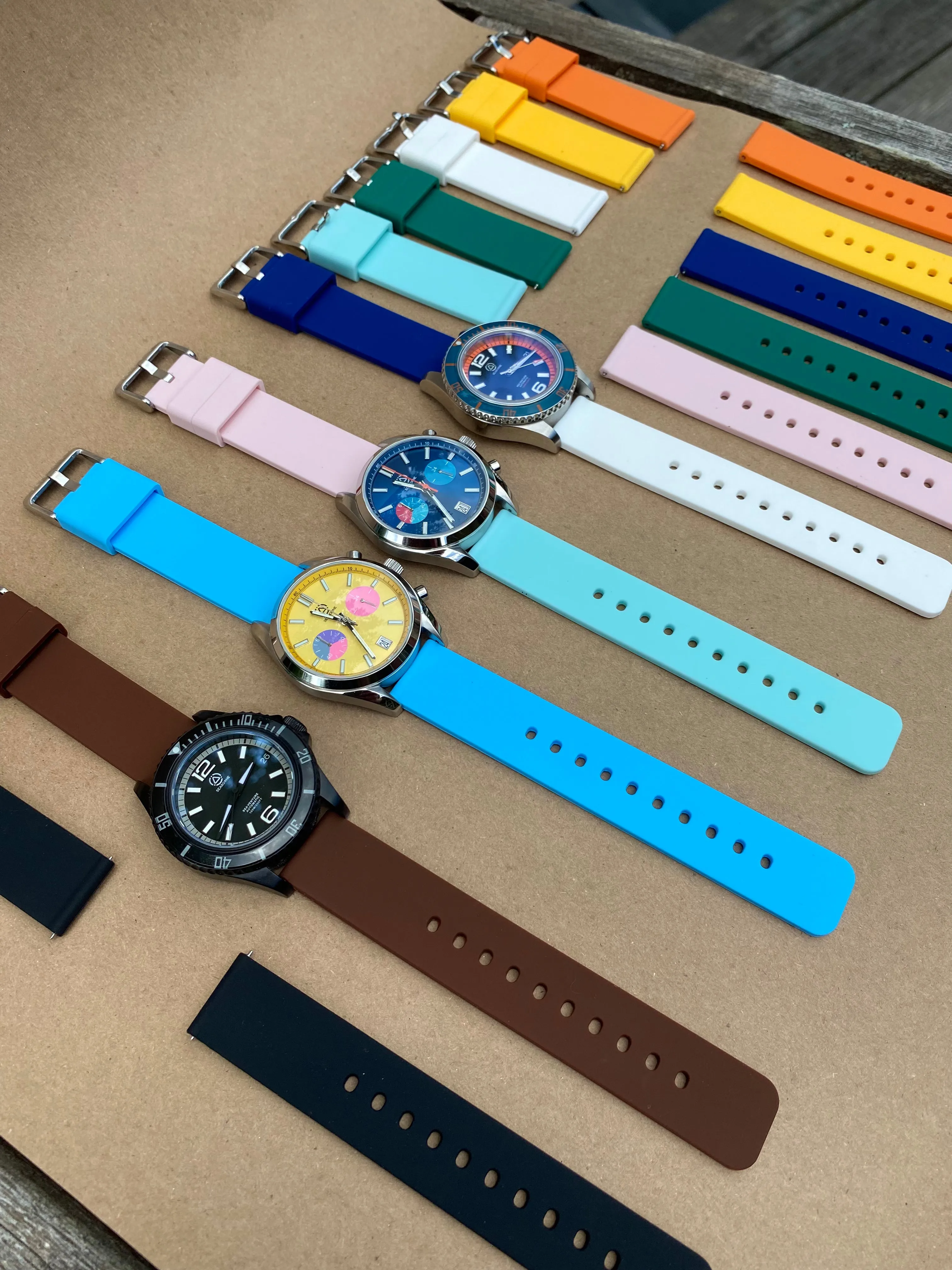 Seaborne Soft Silicone 20MM Quick Release Watch Band