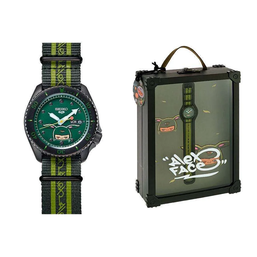 SEIKO 5 LIMITED MODEL ALEX FACE MEN WATCH (500 Limited) SRPG89K-SRPG95K-RPG93K-SRPG91K-SRPG97K