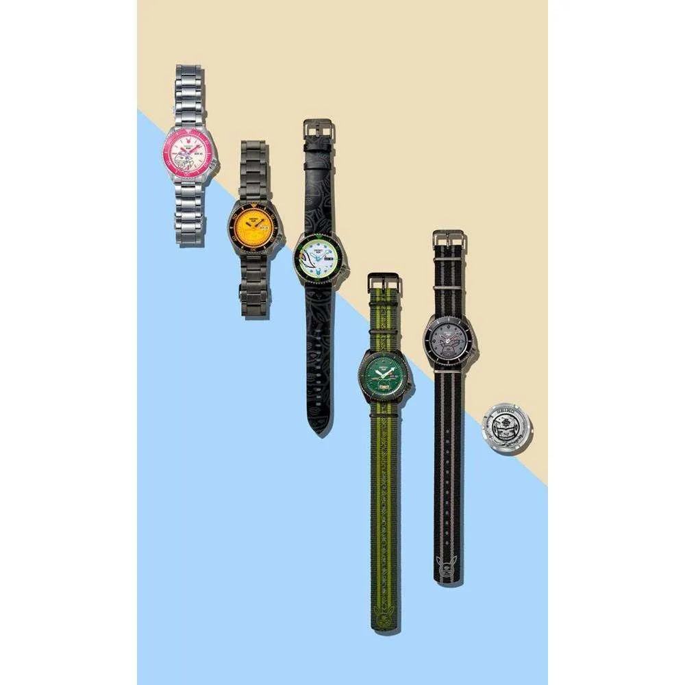 SEIKO 5 LIMITED MODEL ALEX FACE MEN WATCH (500 Limited) SRPG89K-SRPG95K-RPG93K-SRPG91K-SRPG97K