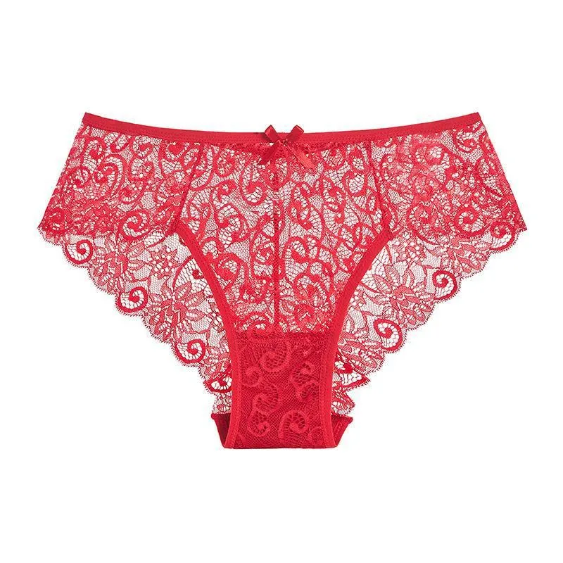 Sexy Mid-waist Lace Lace Women's Briefs For Women