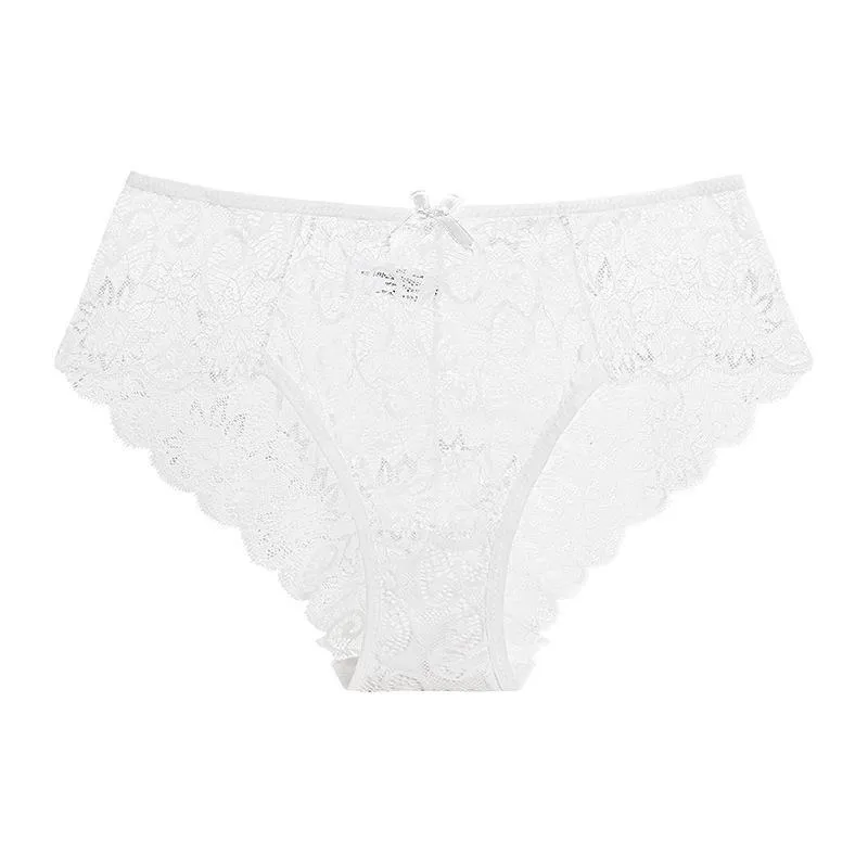 Sexy Mid-waist Lace Lace Women's Briefs For Women