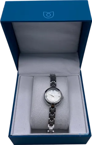 SHEIN Metallic Stainless Steel Motf Watch