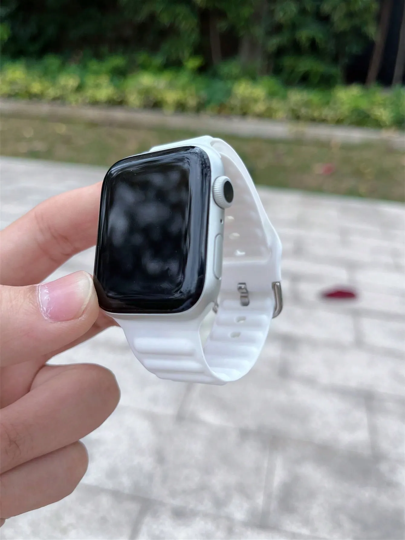 Silicone Watchband - White