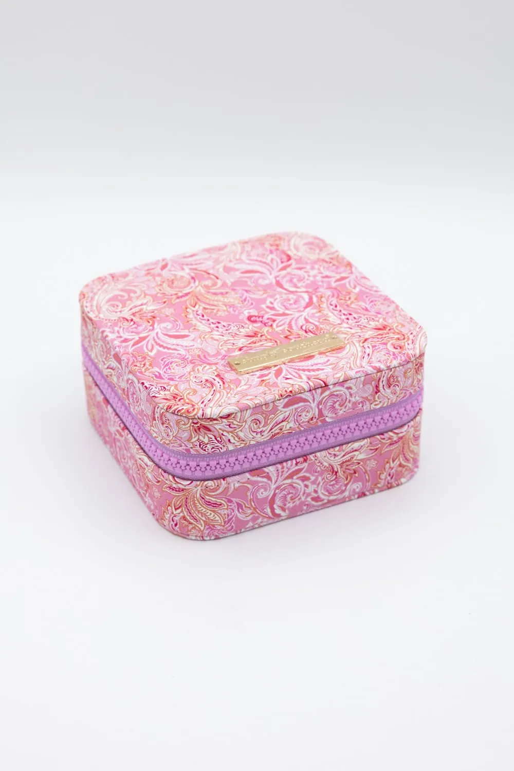 Simply Southern Jewelry Box Case in Pink Paisley | 0125-BAG-JWLCASE-PNKPAIS