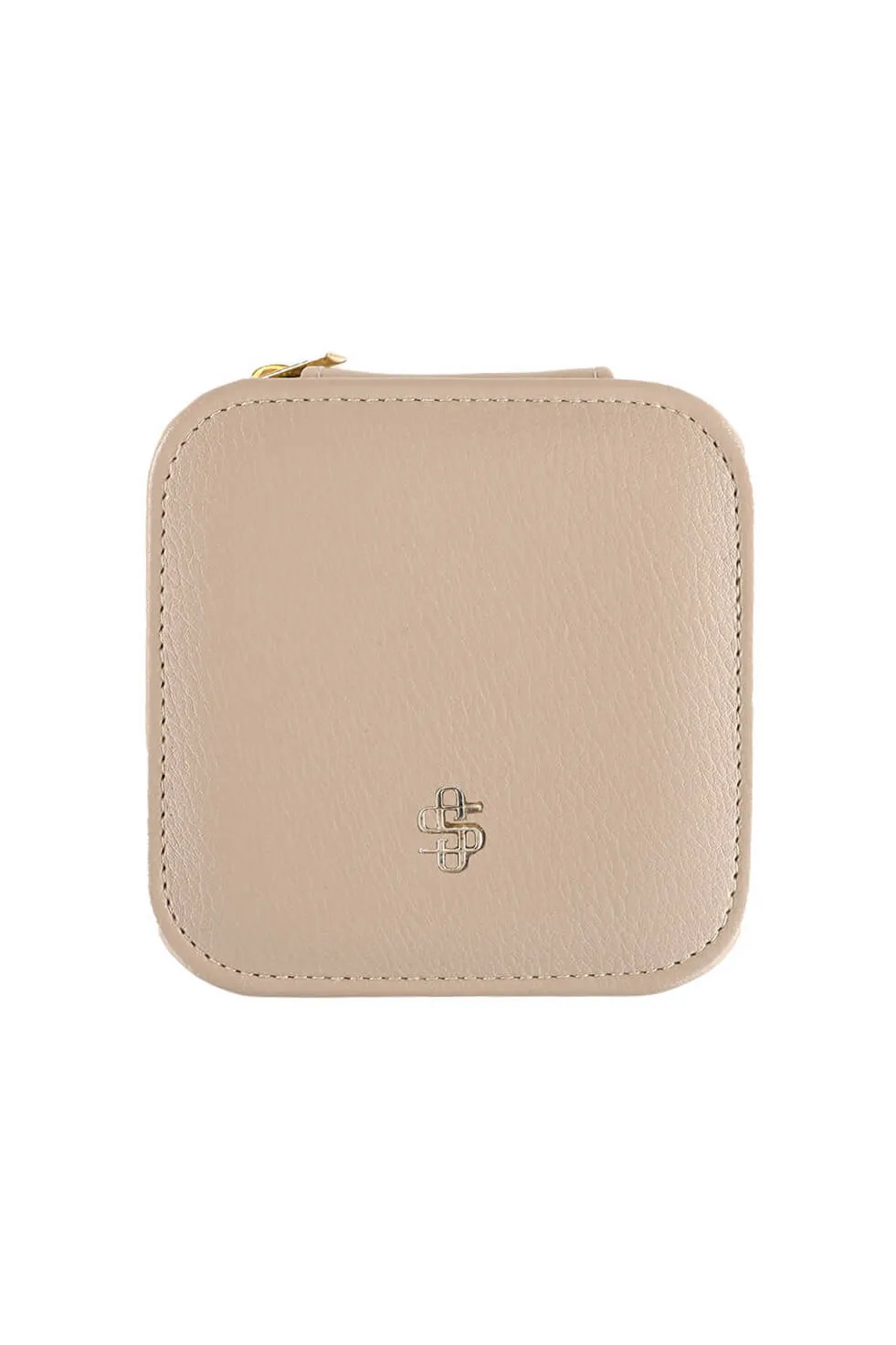 Simply Southern Small Jewelry Box Case in Almond | 0224-BAG-LTHR-JWLCASE-ALMOND