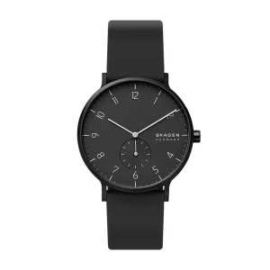 SKAGEN AAREN KULOR MIDNIGHT SILICONE WATCH