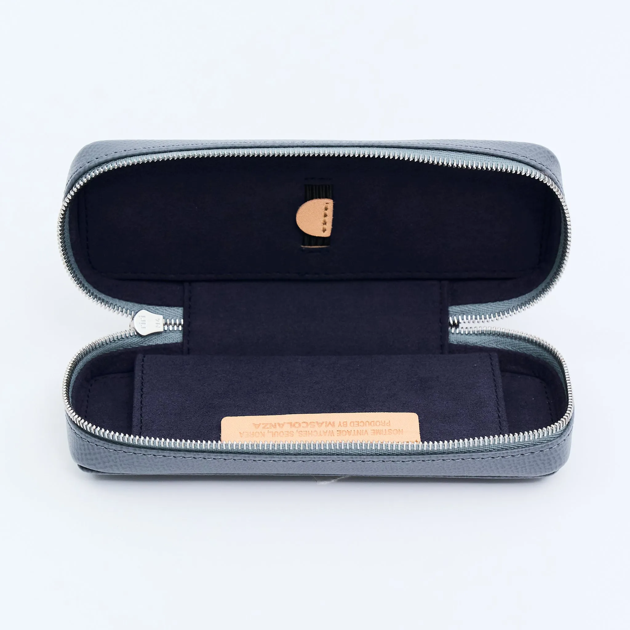SLATE BLUE DUO POUCH FOR TWO WATCHES