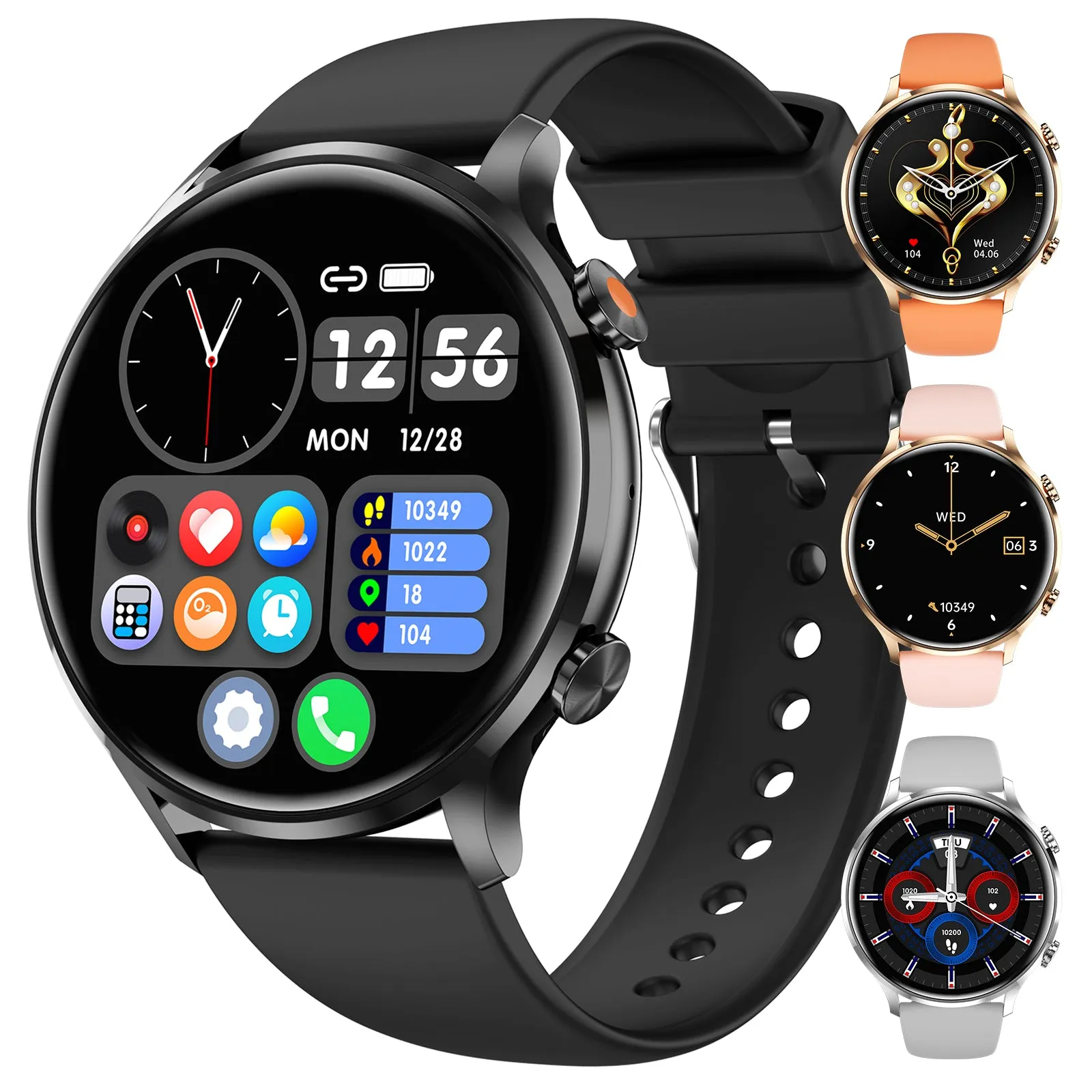 Smart Watch for Women (Answer/Make Call), Fitness Watch with Heart Rate Blood Oxygen Sleep Monitor, 1.39" Touch Screen Bluetooth Smart Watch for iPhone Android Phone, Waterproof Activity Tracker Watch