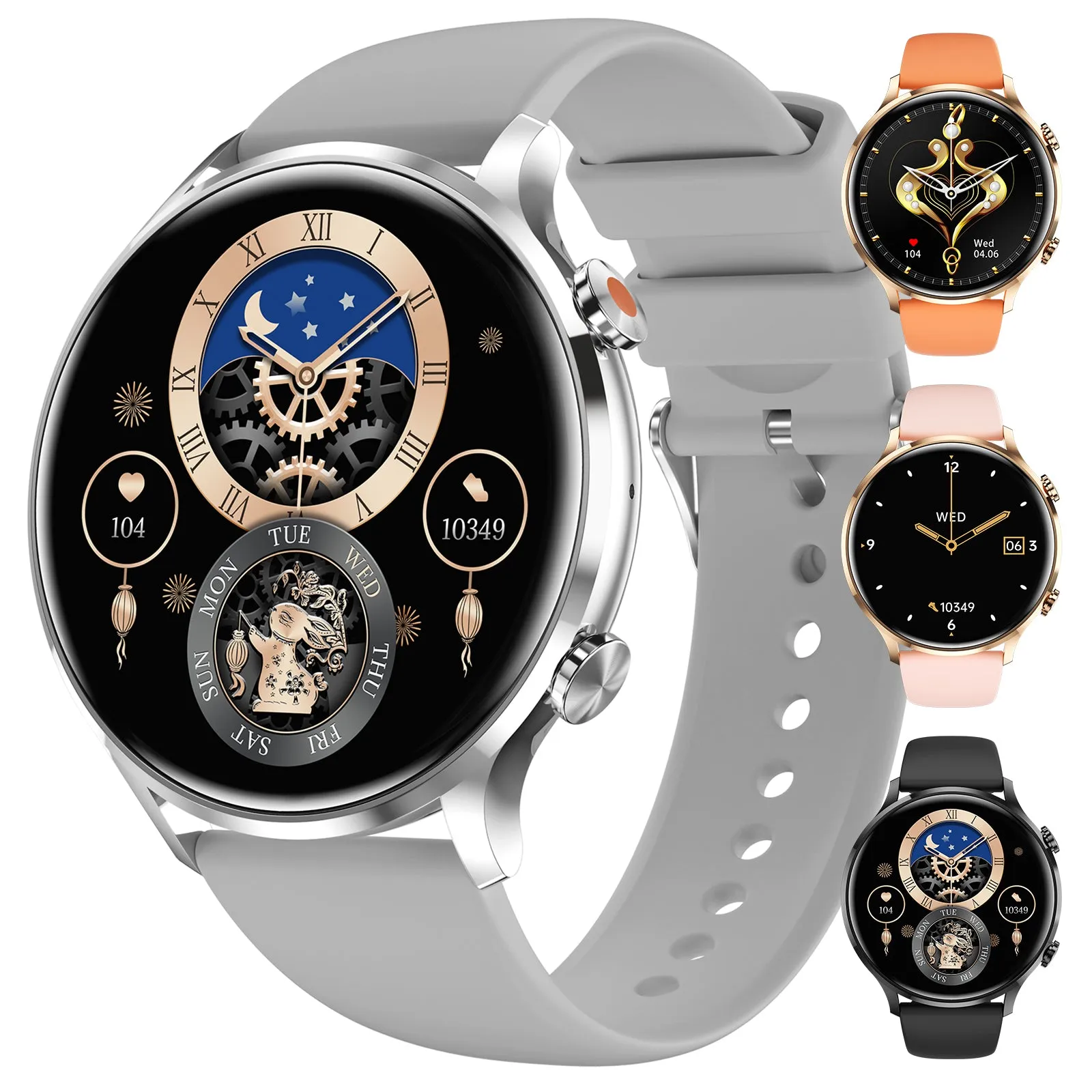 Smart Watch for Women (Answer/Make Call), Fitness Watch with Heart Rate Blood Oxygen Sleep Monitor, 1.39" Touch Screen Bluetooth Smart Watch for iPhone Android Phone, Waterproof Activity Tracker Watch
