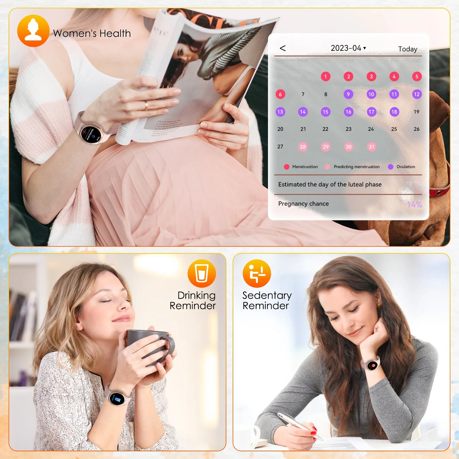 Smart Watch for Women (Answer/Make Calls), Fitness Watch with Heart Rate Blood Pressure Sleep Monitor, 1.32" Women Sports Smart Watch for iPhone & Android, Rugged Outdoor Tactical Women's Smart Watch