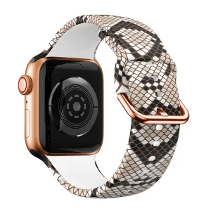 Snake Skin Printed Silicone Band for Apple Watch