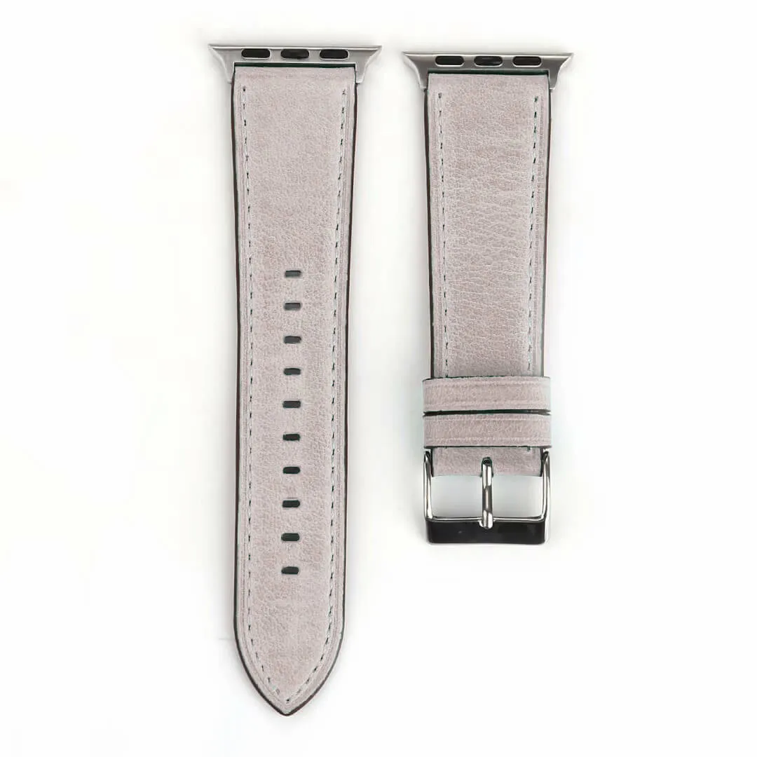 Sorrento Leather Apple Watch Band (White)