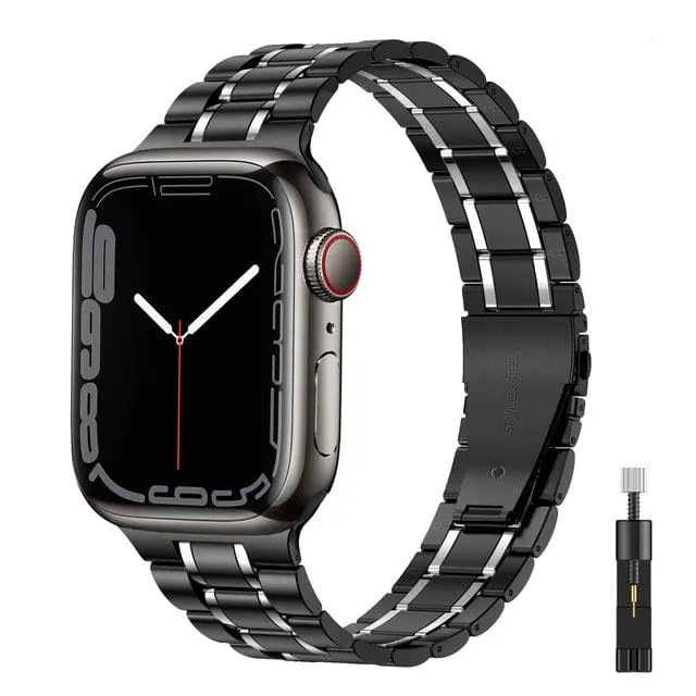 Stainless Steel Watch Band   FREE Band Adjuster Tool