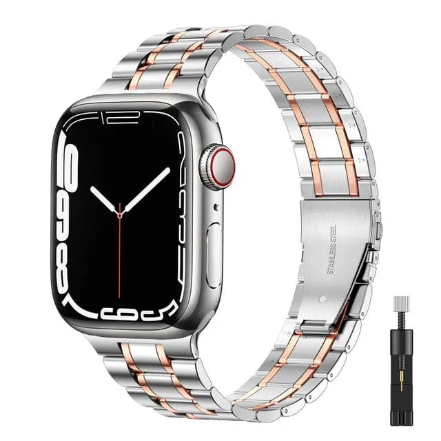 Stainless Steel Watch Band   FREE Band Adjuster Tool