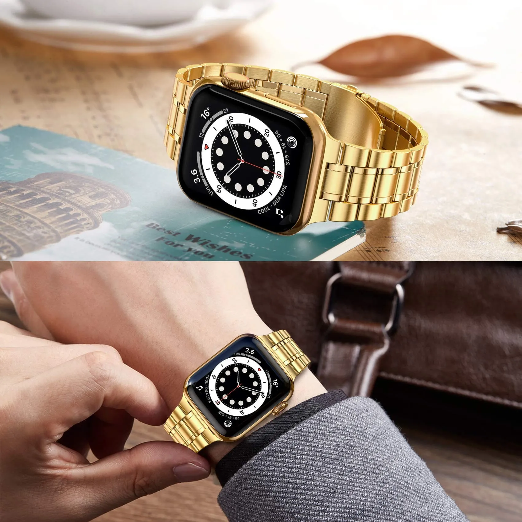 Stainless Steel Watch Band   FREE Band Adjuster Tool