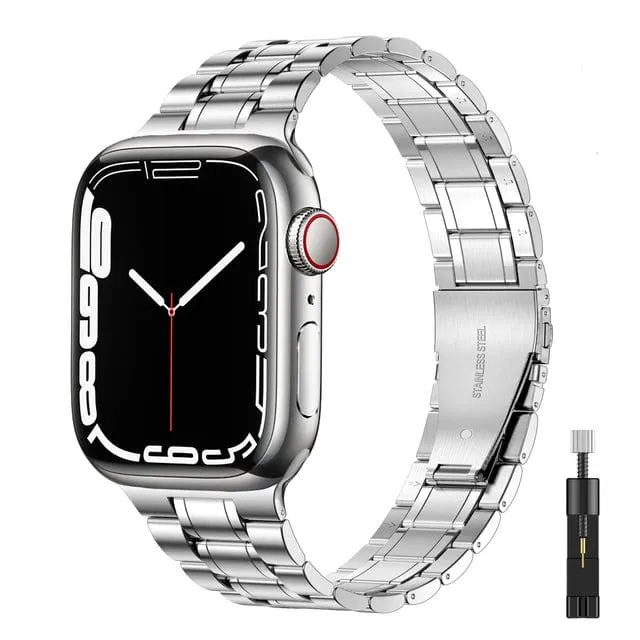 Stainless Steel Watch Band   FREE Band Adjuster Tool