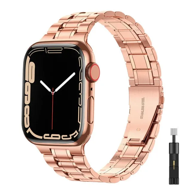 Stainless Steel Watch Band   FREE Band Adjuster Tool